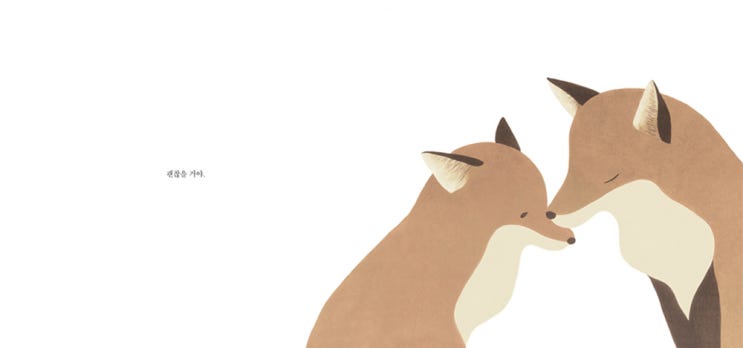  여우책 글 그림  구지선 작가  The Fox Book Koo Jaseon 이미지 선물