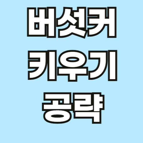 버섯커 키우기 공략 완벽 정리, 무조건 도움이 되실겁니다. 버섯커 키우기 공략 완벽 정리, 무조건 도움이 되실겁니다.