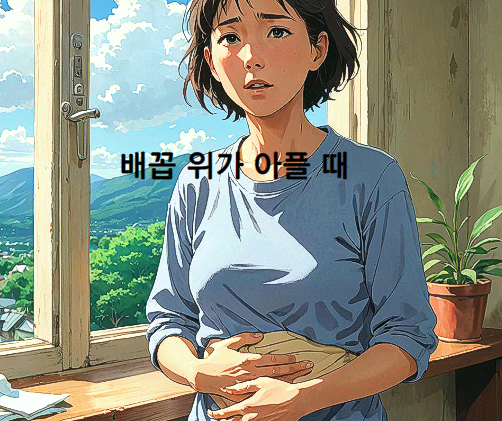  배꼽 위 통증, 아래쪽, 주변 통증
