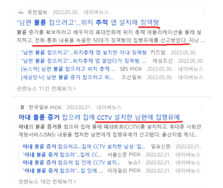  와이프 미행, 잘못된 방법으로 했다간 징역형입니다
