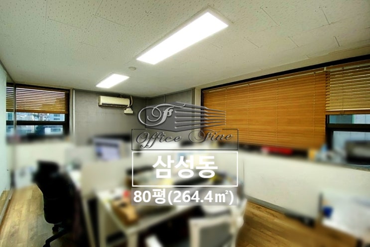  삼성동 저렴한 선정릉역 역세권 룸 6개 사무실 80평(264.4)