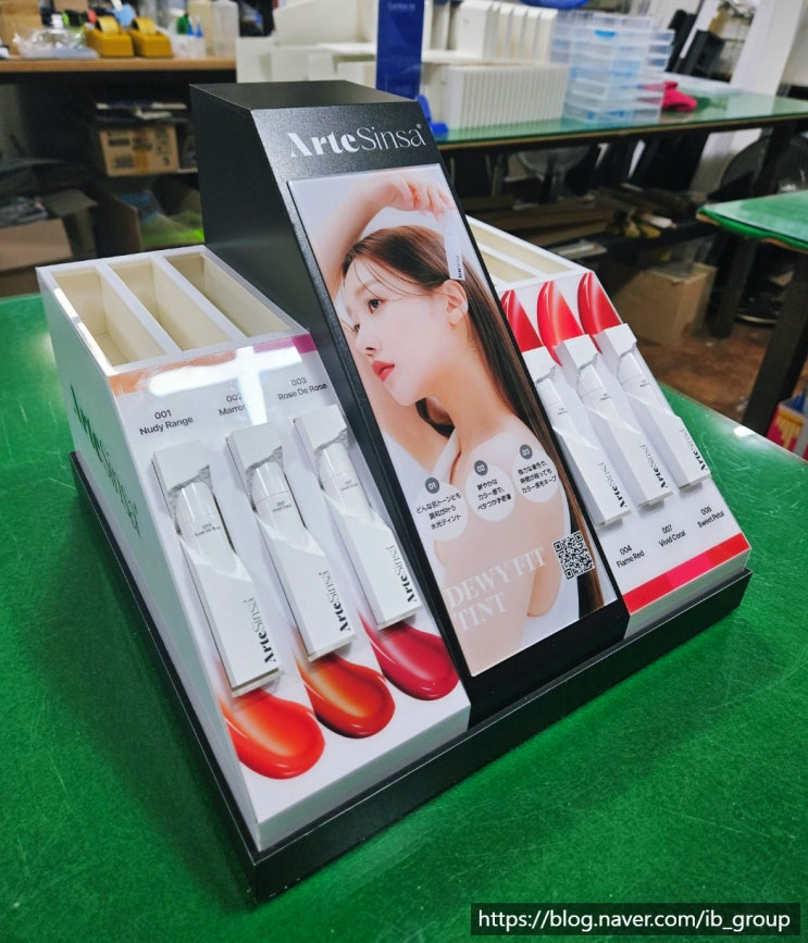  P-104 일본 립 아크릴 진열대 / 드럭스토어 올리브영 롭스 VMD 포맥스 소형 매대 피오피