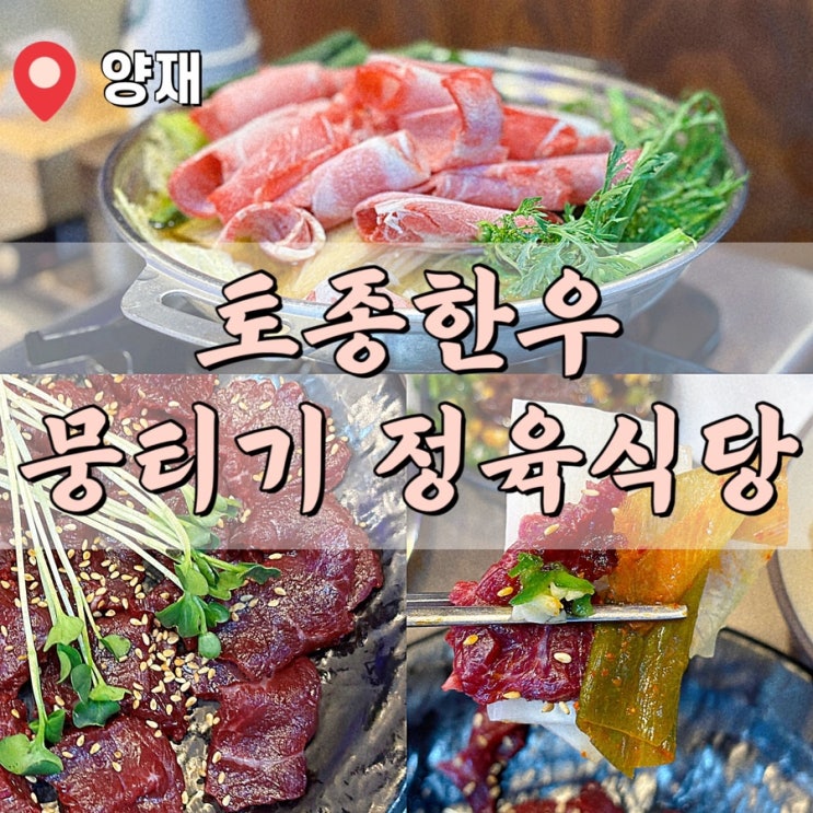  양재역 정육식당 한우 한돈 삼겹살 뭉티기 육회 소고기 맛집 추천 토종한우 뭉티기 정육식당