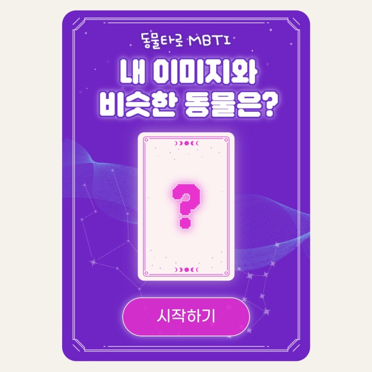  테이크파이브 테스트 동물 타로 MBTI 심리테스트 링크