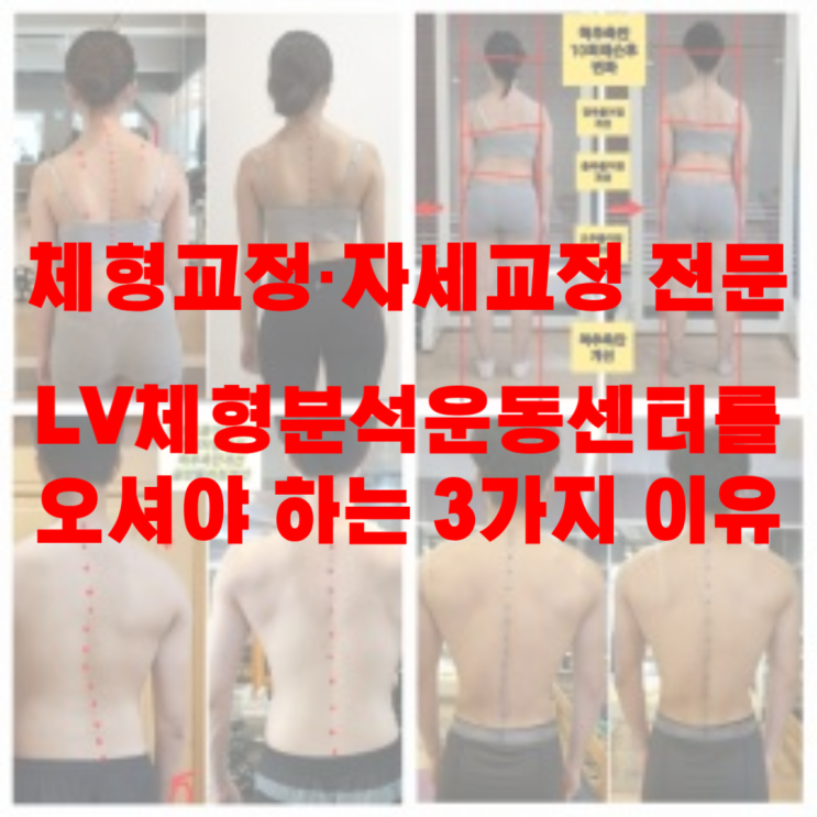  LV체형분석운동센터를 오셔야 하는 3가지 이유(부산 동래 사직동 체형교정·자세교정)