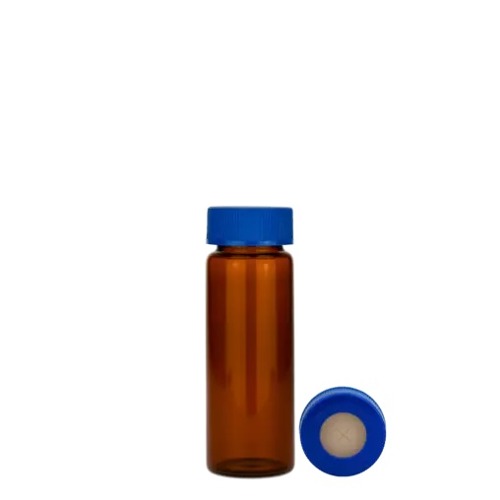  [유리초자] 30 ml 엠버 셉텀 샘플 바이알 & 스크류 캡 30 ml Amber Septum Vial & Screw cap