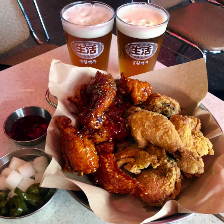  송도술집 생활맥주 송도 치킨 맥주 맛집 킹정