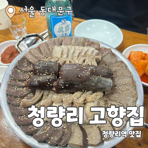  고향집 : 청량리 수육모둠순대 맛집 내돈내산 후기 (순대정식과 차이는?)