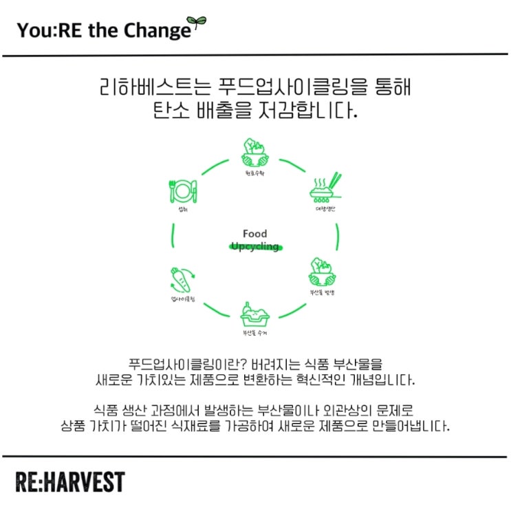  You:Re 유리가 소개하는 리하베스트 푸드업사이클링
