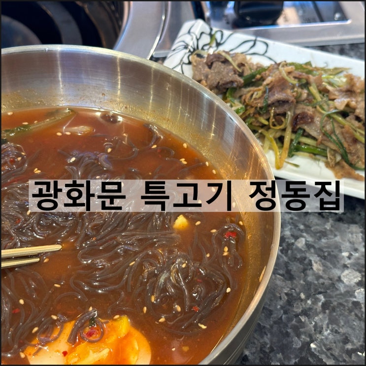  광화문 특고기 정동집 | 명동냉면맛집 을지로점심맛집 명동맛집