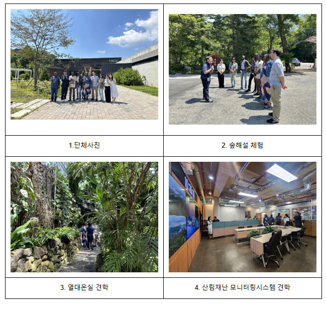 나미비아 공무원 연수단, 국립수목원에 반하다 나미비아 공무원 연수단, 국립수목원에 반하다