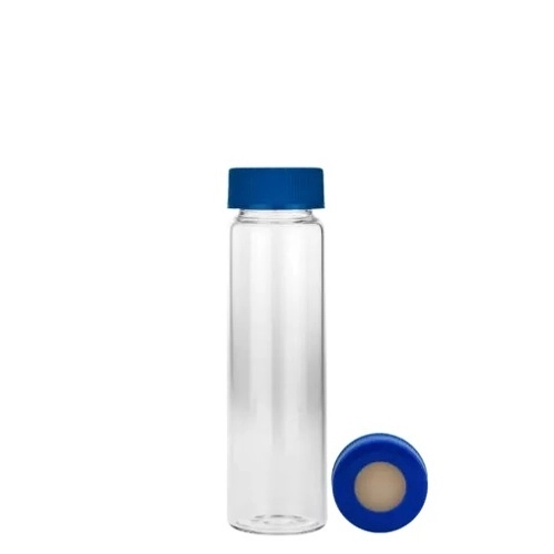  [유리초자] 40 ml 투명 셉텀 샘플 바이알 & 스크류 캡 40 ml Clear Septum Vial & Screw cap
