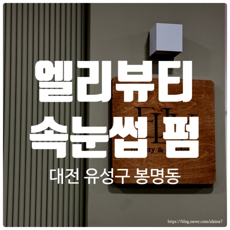  대전 엘리뷰티 컬 예쁜 속눈썹펌 만족스러운 솔직 후기  유성온천역 주변