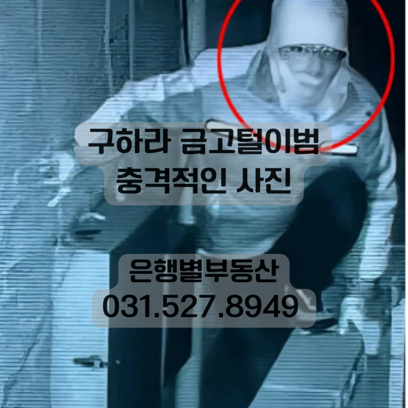 구하라 금고털이범 범인 고화질 CCTV 사진 공개됐나