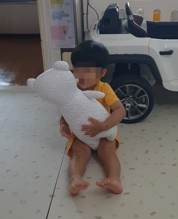 디망디 쿨쿨베어, 두돌 아기의 바디필로우 곰인형 실사용 후기 디망디 쿨쿨베어, 두돌 아기의 바디필로우 곰인형 실사용 후기