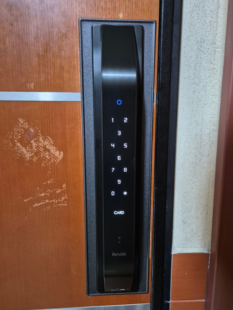  양천구 신정동 대림아크로빌아파트 베스틴 도어락 IDL-401F 교체