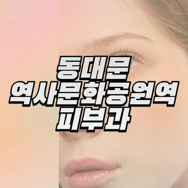  동대문역사문화공원역 피부과, 일요일 진료, 리프팅, 보톡스, 필러, 레이저제모 정보