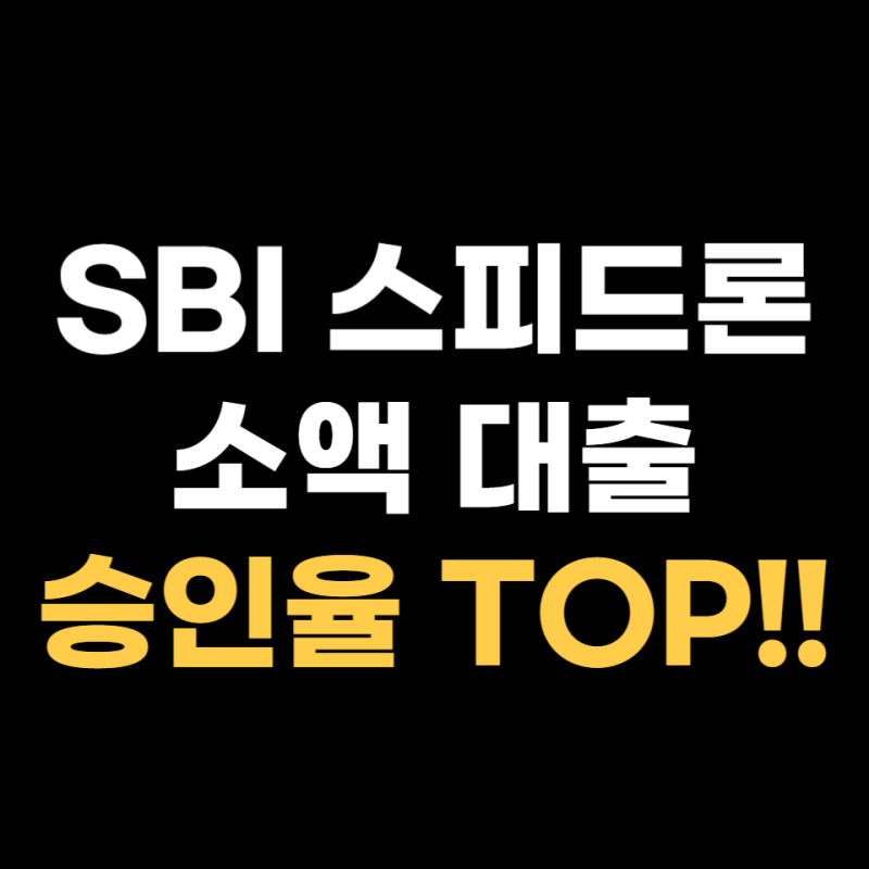 SBI 저축 은행 스피드론 신청 조건, 후기, 부결 총정리