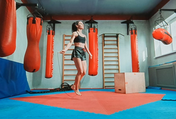 줄있는 VS 줄없는 줄넘기 효과 뭘까? 1000개 칼로리 및 길이 조절
