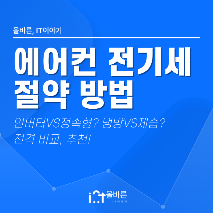  효과적인 에어컨 전기세 절약 방법 - 인버터 VS 정속형, 냉방 VS 제습 비교