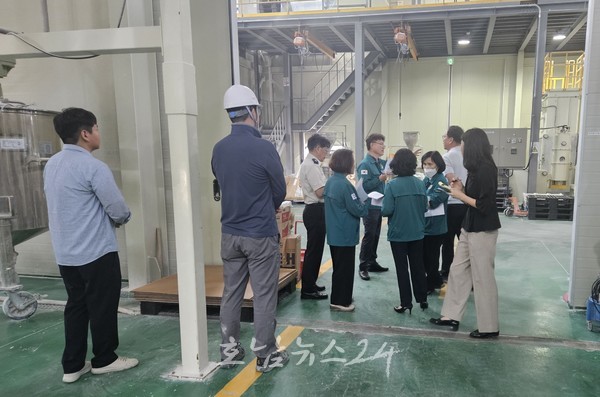  전남도, 8개 시군 리튬제조 공장과 석유화학 공장 29개소 화재취약시설 표본 합동점검