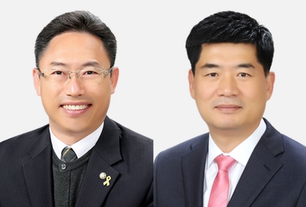 아산시의회 제9대 <b>후반기</b> <b>의장</b> 홍성표·부<b>의장</b> 맹의석 <b>선출</b>