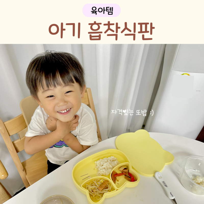 전자레인지 가능한 유아 흡착 식판 돌 아기 이유식 식판 추천