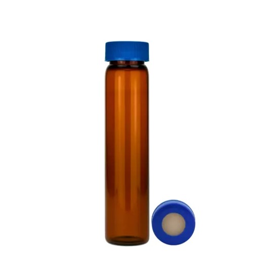  [유리초자] 50 ml 엠버 셉텀 샘플 바이알 & 스크류 캡 50 ml Amber Septum Vial & Screw cap