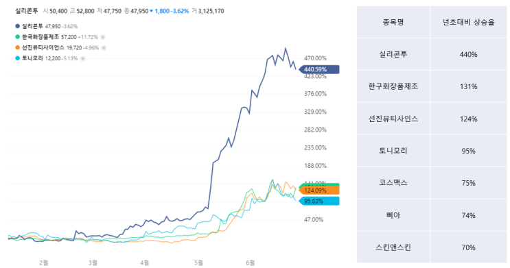  K-뷰티 대장주는 ?