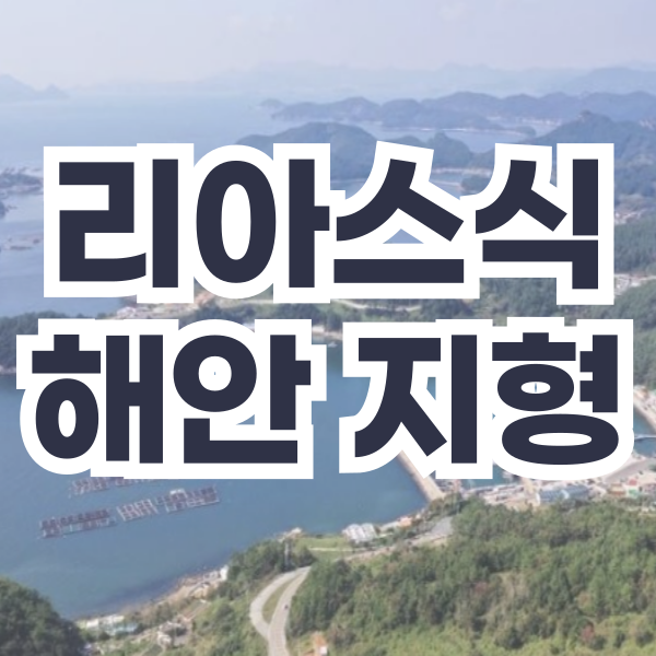 리아스식 해안 형성 과정 특징 예시 위치 우리나라 지형