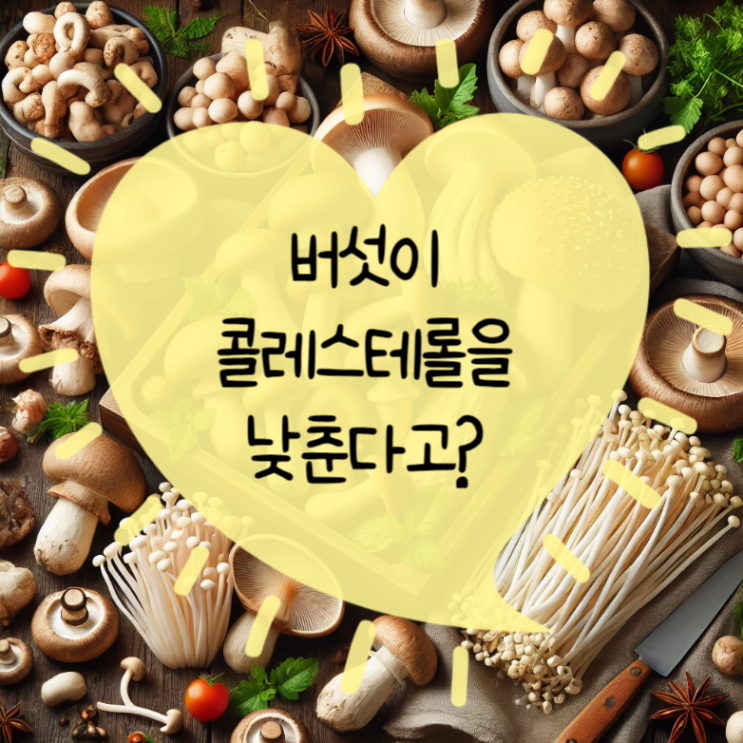  버섯의 놀라운 효능: 콜레스테롤 낮추는 건강한 식단 소개
