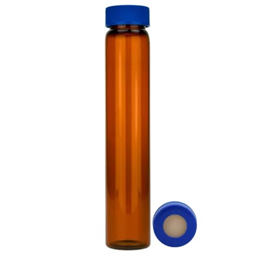  [유리초자] 60 ml 엠버 셉텀 샘플 바이알 & 스크류 캡 60 ml Amber Septum Vial & Screw cap