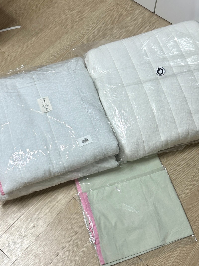 여름 시어서커 냉감 이불 패드 침구 세트 비비홈 내돈내산 후기 : 네이버 블로그