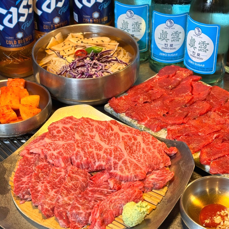  인덕원역 맛집 회식하기 좋은 평촌 근처 소고기집 칠프로칠백식당