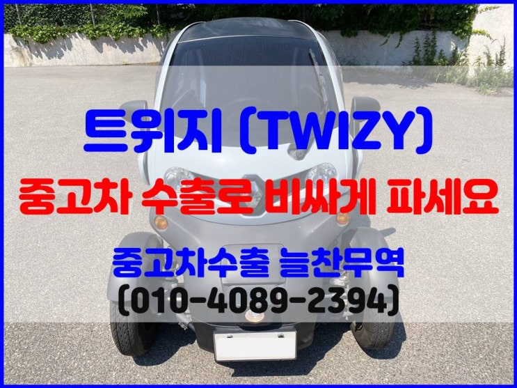  전기차 르노 트위지 폐차 안 보내고 중고차수출로 판매하기