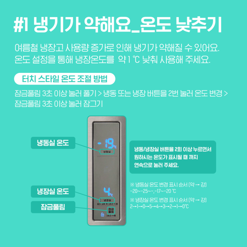 [삼성 냉장고 온도] 냉장고가 시원하지 않아요 (온도 조절, 온도 고장, 냉기 약함, 냉동실 녹음, 냉동실 성애) 네이버 블로그