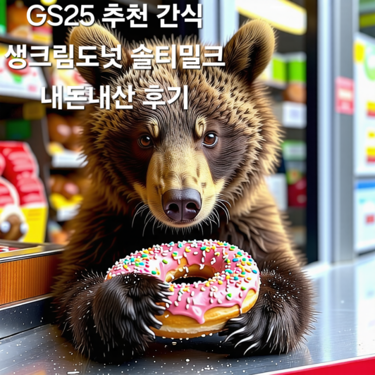  GS25 간식 추천 생크림도넛 솔티밀크