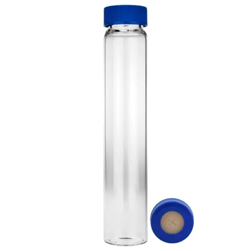  [유리초자] 60 ml 투명 셉텀 샘플 바이알 & 스크류 캡 60 ml Clear Septum Vial & Screw cap