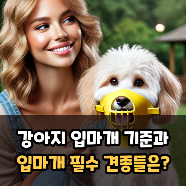  강아지 입마개 기준과 필수 견종