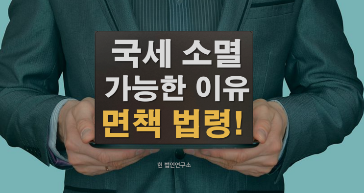  국세 부가세 소멸이 가능한 이유(면책 관련 법령)