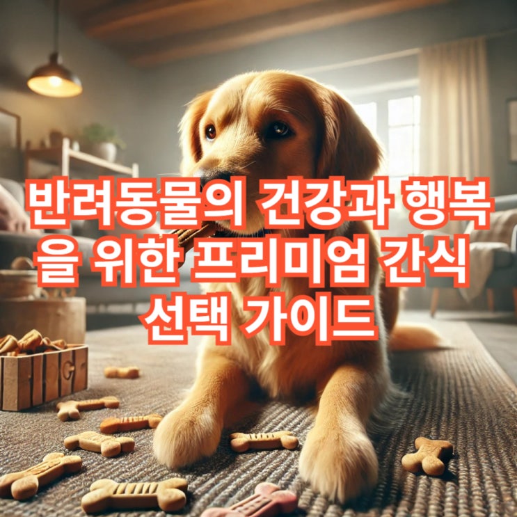 반려동물의 건강과 행복을 위한 프리미엄 간식 선택 가이드