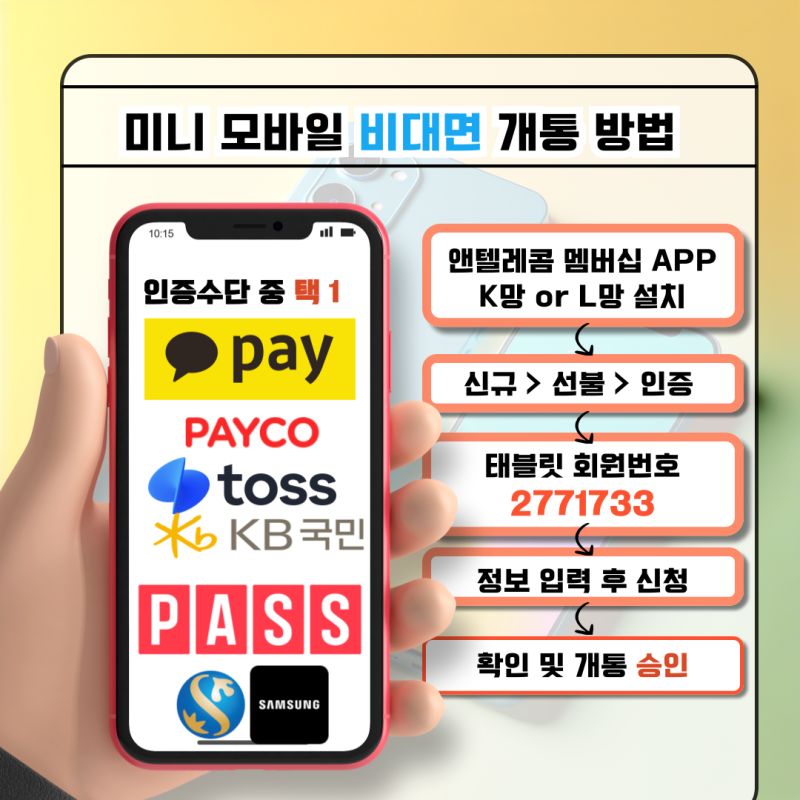 U+ 선불폰 셀프 개통 방법 핵심 포인트