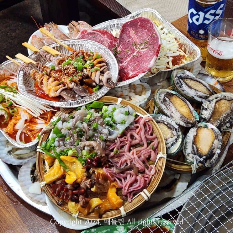  내돈내산 부산송도맛집추천 해물나라 총각집 주차 조개구이 후기