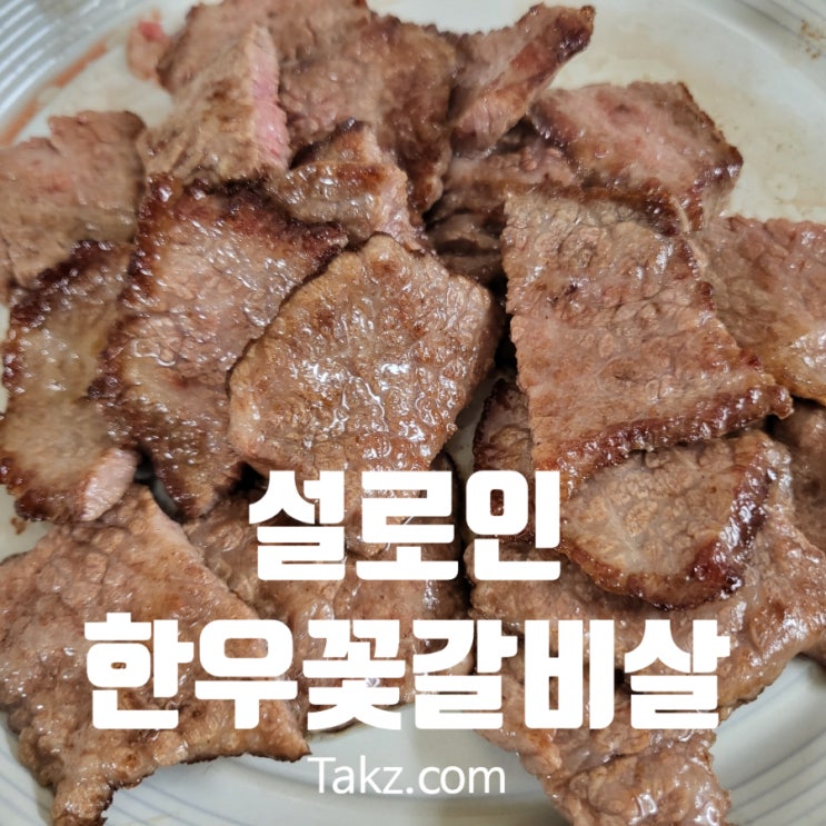 설로인 SIR.LOIN 한우 꽃갈빗살 내 돈 내산 후기