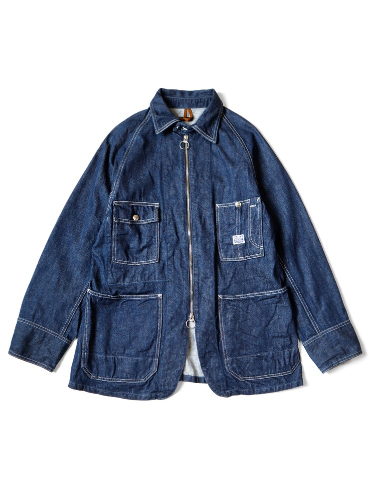 캐피탈 데님 지퍼 커버올 재킷 11.5oz K2403LJ090