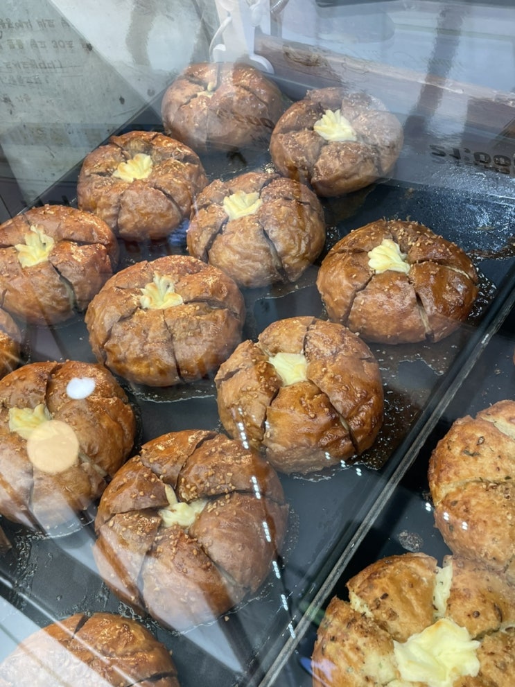  속초중앙시장 빵집 팡파미유 육쪽마늘빵