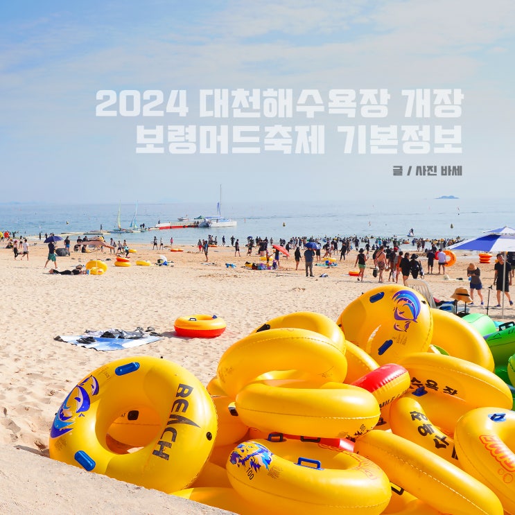  보령 여행, 2024 대천 해수욕장 개장, 보령머드축제 기본 정보 라인업