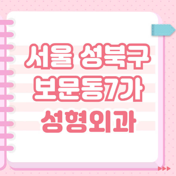  서울 성북구 보문동7가 유명 성형외과, 견적, 후기, 잘하는 곳, 블랙리스트 정보