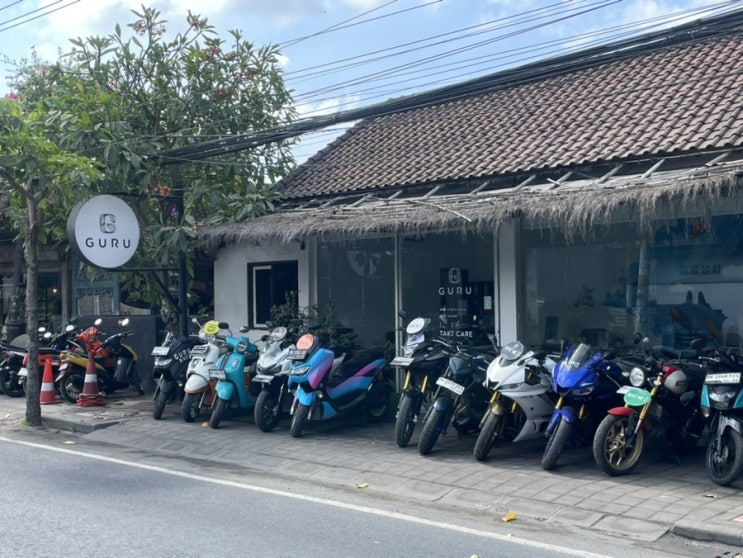  발리 짱구 깔끔한 스쿠터 렌트 구루 바이크샵 GURU Bike Rental