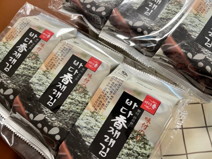  바다향연구소 재래김 후기: 건강한 맛과 바삭함의 조화 바다향재래김